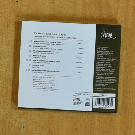 RAMON LAZKANO - LABORATORIO DE TIZAS - CD