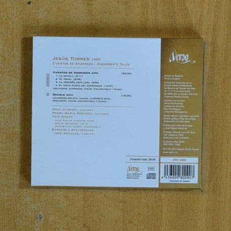 JESUS TORRES - CUENTOS DE ANDERSEN - CD