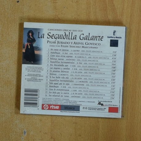 PILAR JURADO / AXIVIL GOYESCO - LA SEGUIDILLA GALANTE - CD