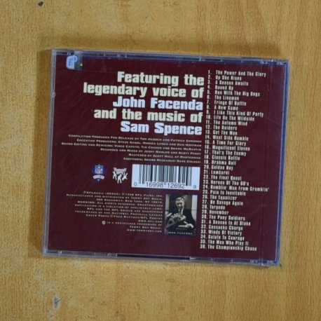 VARIOS - THE POWER AND THE GLORY THE ORIGINAL MUSIC & VOICES OF NFL FILMS - CD