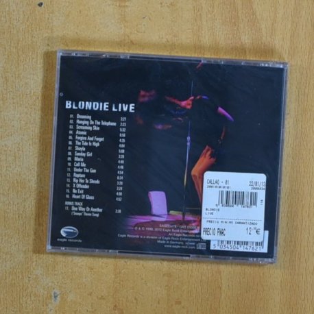 BLONDIE - LIVE - CD