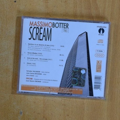 MASSIMO BOTTER - SCREAM - CD