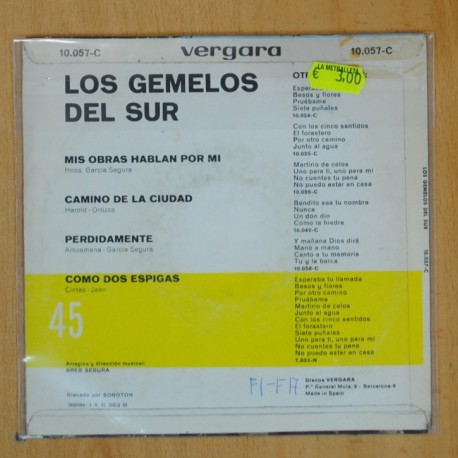 LOS GEMELOS DEL SUR - MIS OBRAS HABLAN POR MI + 3 - EP