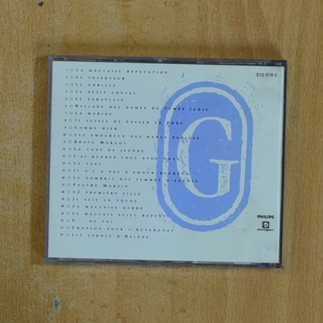 GEORGES BRASSENS - LA MAUVAISE REPUTATION - CD