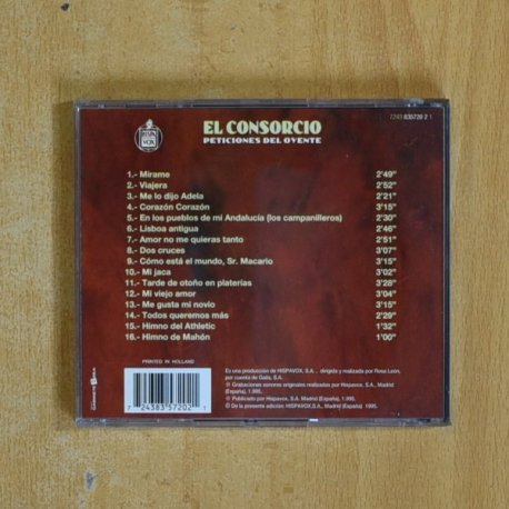 EL CONSORCIO - PETICIONES DEL OYENTE - CD
