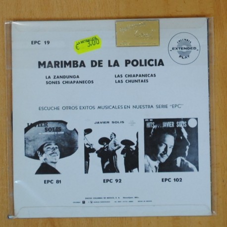 MARIMBA DE LA POLICIA - LA ZANDUNGA + 3 - EP