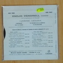EMILIO VENDRELL - CANCIONES CATALANAS - EP