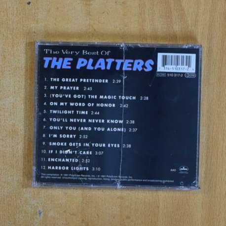 THE PLATTERS - THE VERY BEST OF THE PLATTERS - CD