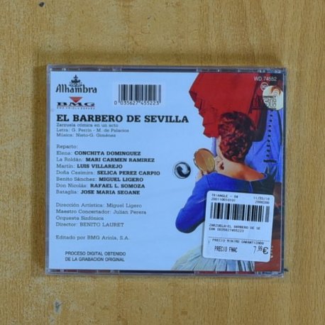 BENITO LAURET - EL BARBERO DE SEVILLA - CD