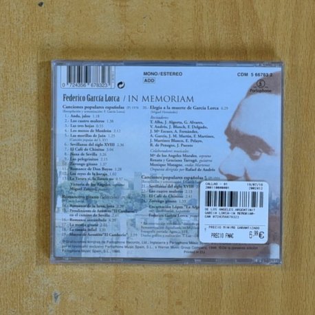 VARIOS - FEDERICO GARCIA LORCA - CD