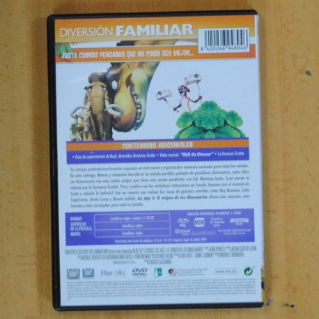 ICE AGE 3 EL ORIGEN DE LOS DINOSAURIOS - DVD