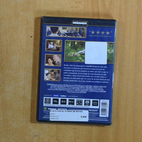 EL NIÑO CON EL PIJAMA DE RAYAS - DVD