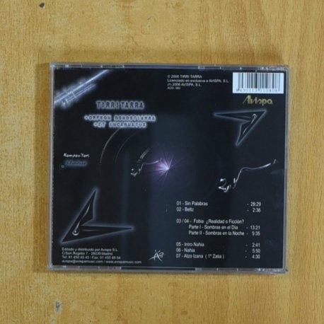 TIRRI TARRA - LUZ NEGRA / ARGUI BELTZ - CD
