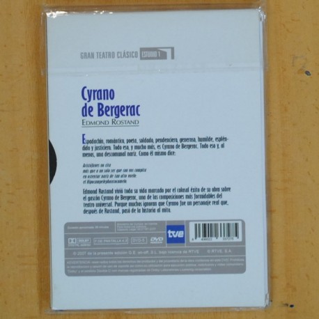 EDMOND ROSTAND - CYRANO DE BERGERAC - DVD