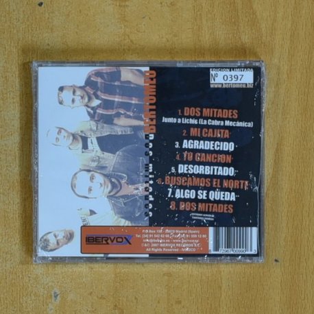 BERTOMEU - DOS MITADES - CD