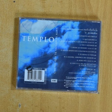 VARIOS - TEMPLO CANTOS QUE TE LLEGARAN AL ALMA - CD