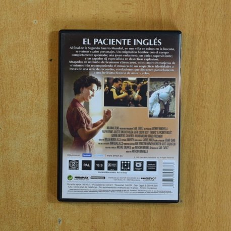 EL PACIENTE INGLES - DVD