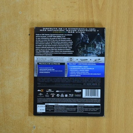 JURASSIC WORLD 4K - BLURAY
