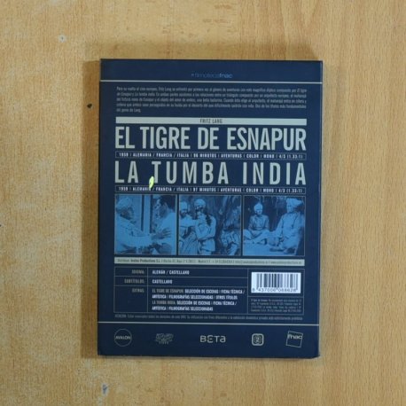 EL TIGRE DE ESNAUR / LA TUMBA INDIA - DVD