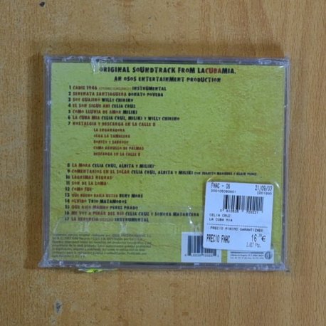 CELIA CRUZ / MILIKI - LA CUBA MIA - CD