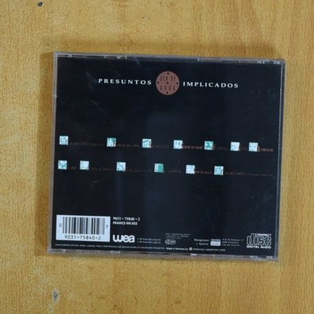 PRESUNTOS IMPLICADOS - SER DE AGUA - CD