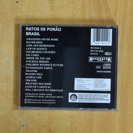 RATOS DE PORAO - BRASIL - CD