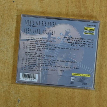 BEETHOVEN - STRING QUARTETS - CD