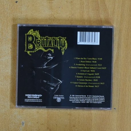 BRUTALITU - WHEN THE SKY TURNS BLACK - CD