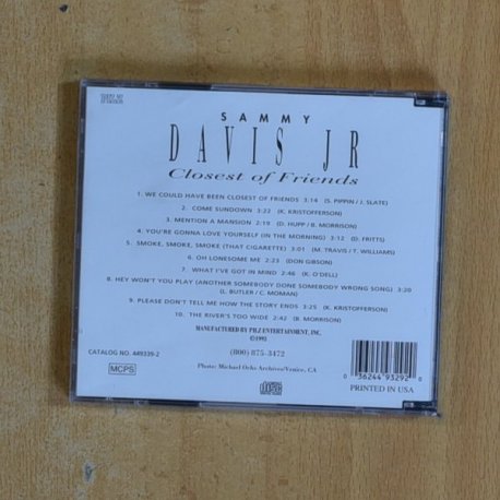 DAVID JR - CLOSEST OF FRIENDS - CD