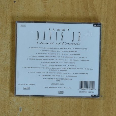 DAVID JR - CLOSEST OF FRIENDS - CD