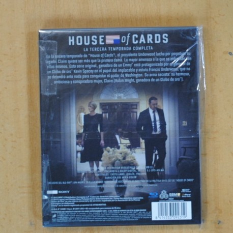 HOUSE OF CARDS - VOLUMEN TRES - DVD