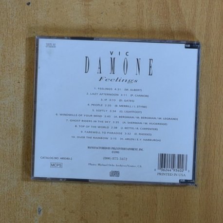 VIC DAMONE - FEELINGS - CD