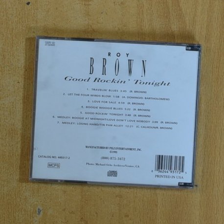 ROY BROWN - GOOD ROCKIN TONIGHT - CD