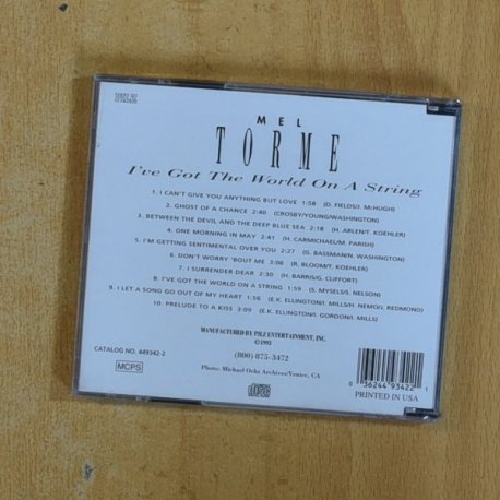 MEL TORME - I VE GOT THE WORLD ON A STRING - CD