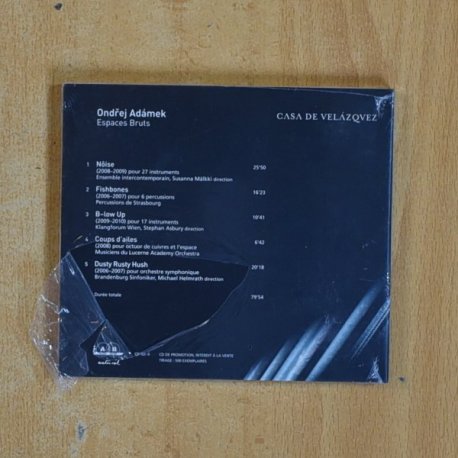 ONDREJ ADAMEK - ESPACES BRUTS - CD