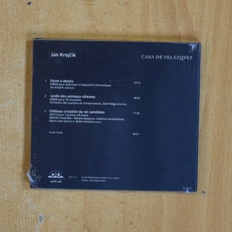 JAN KREJCIK - CASA DE VELAZQUEZ - CD