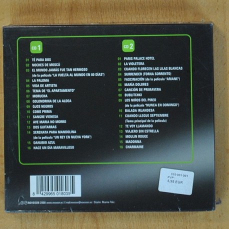 HELMUT ZACHARIAS - SILECCION DE TEMAS COMPLETAS INOLVIDABLES - 2 CD