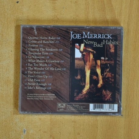 JOE MERRICK - NEW BAD HABITS - CD