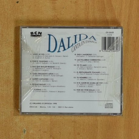DALIDA - CANTA EN ESPAÑOL - CD