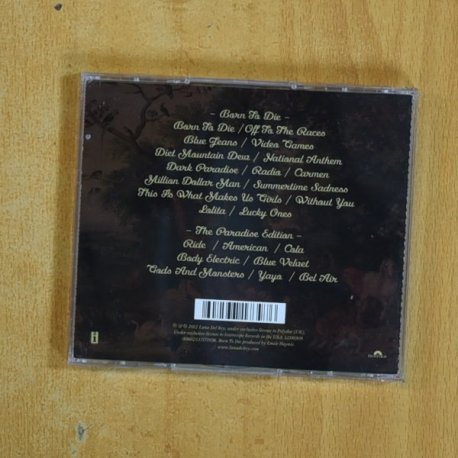 LANA DEL REY - BORN TO DIE - CD