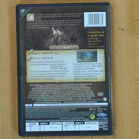 EL SEÑOR DE LOS ANILLOS LA COMUNIDAD DEL ANILLO - DVD