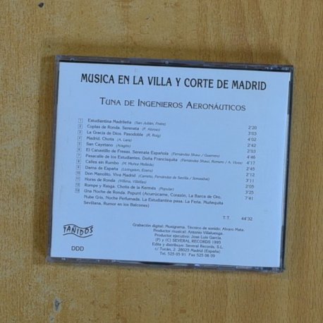 VARIOS - LA TUNA DE INGENIEROS AERONAUTICOS VOL 2 - CD
