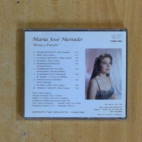 MARIA JOSE HURTADO - BRISA Y PASION - CD