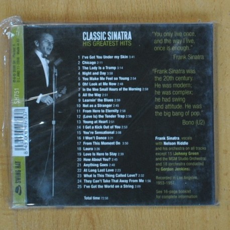 FRANK SINATRA - CLASSIC SINATRA - CD
