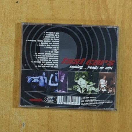 FAST CARS - COMING READY OT NOT - CD