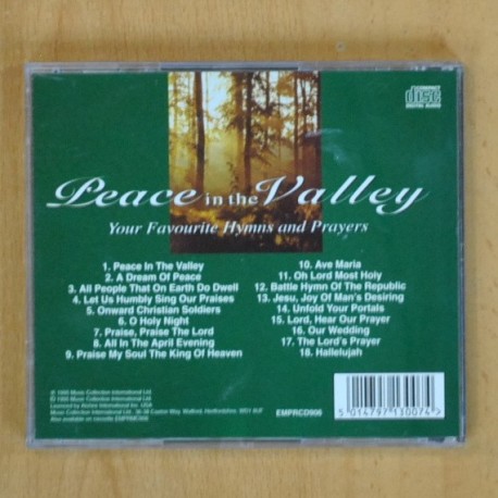 VARIOS - PEACE IN THE VALLEY - CD