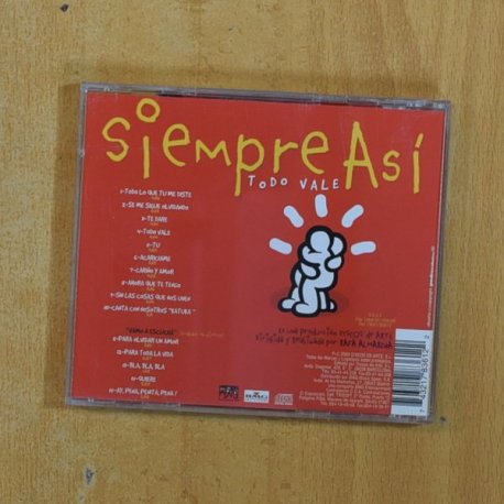 SIEMPRE ASI - TODO VALE - CD