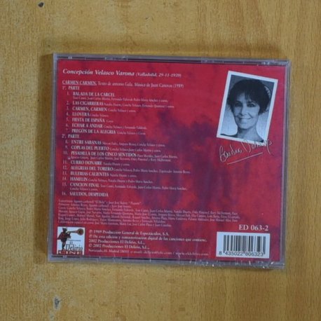 CONCHA VELASCO - DE CONCHITA A CONCHA VOL 3 CAARMEN CARMEN - CD
