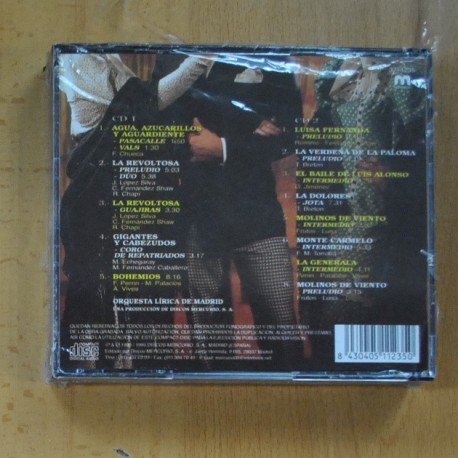 ORQUESTA LIRICA DE MADRID - NUESTRAS ZARZUELAS - 2 CD