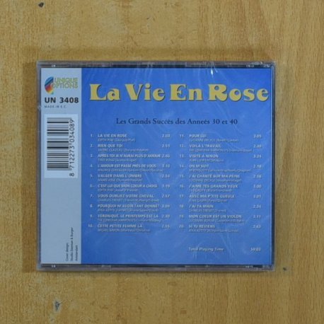 VARIOS - LA VIE EN ROSE - CD